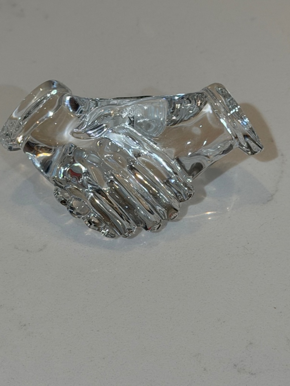 WATERFORD CRYSTAL HOLDING HANDS PIECE